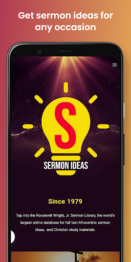 Android application Sermon Ideas. screenshort