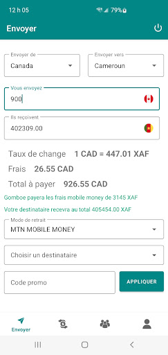 Android application Gomboe screenshort