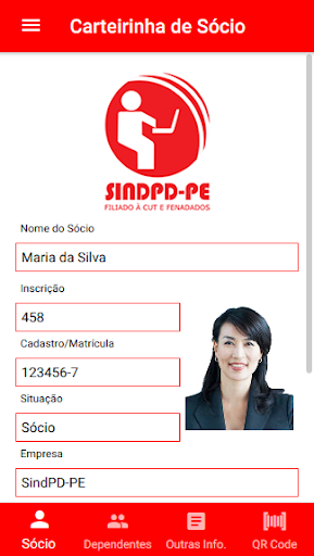 Carteirinha SINDPD-PE Screen 2