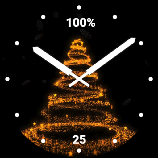 Glitter Merry Christmas Tree logo