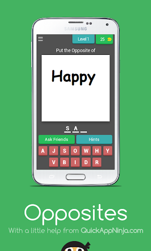 Android application Opposites screenshort