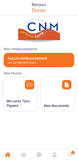 Android application Mon appli CNM Prévoyance Santé screenshort