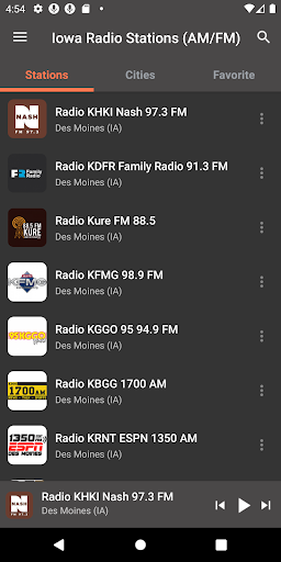 Android application Iowa Radio Stations screenshort