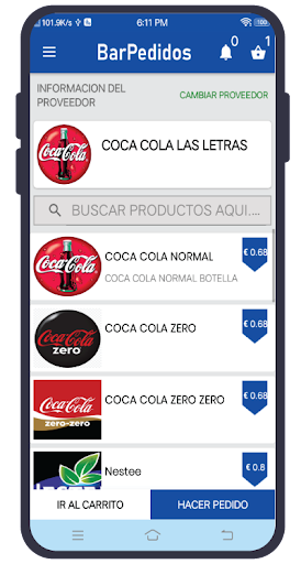 BarPedidos Screen 3