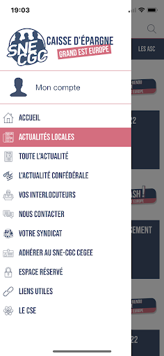 Android application SNE-CGC CEGEE screenshort