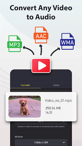 Android application Video to Audio - mp3converter screenshort