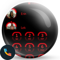 Neon Red Contacts & Dialer