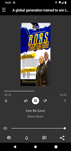 Android application B.O.S.S. Christian Radio screenshort