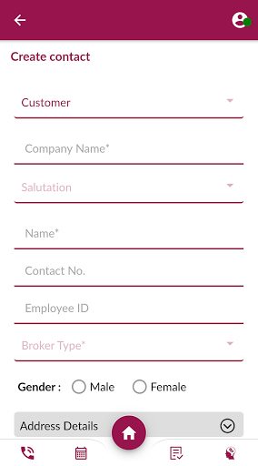 Axis AMC sales CRM Screen 3