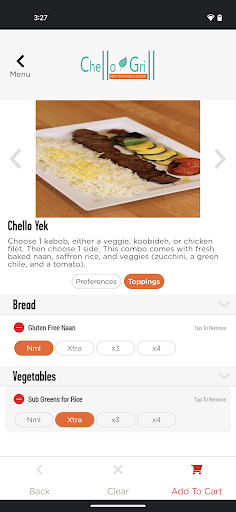 Screenshot of Chello Grill