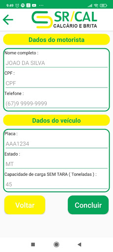 SIGMVK - Carga SRCAL Screen 3