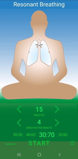 Android application Resonant Breathing screenshort