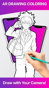 Draw Coloring My Hero Academia Unknown