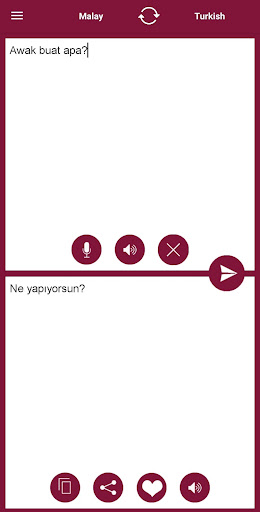 Android application Malay - Turkish Translator screenshort