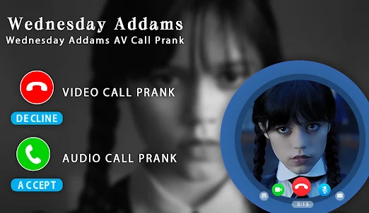 Wednesday Addams fake Call App