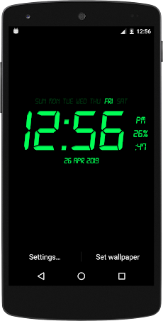 デジタル時計ライブ壁紙 Androidアプリ Applion
