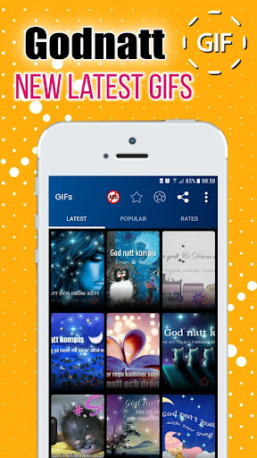 Android application Swedish Good Night Gif Images screenshort