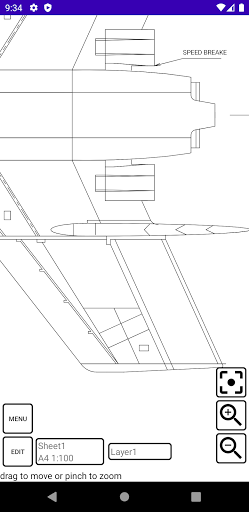 Android application PreCAD - 2D CAD screenshort