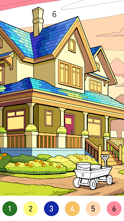 Game screenshot Dream Home Coloring book mod apk