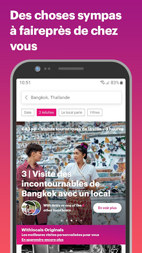 Aperçu de l'application