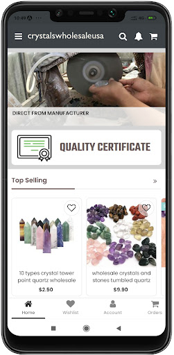 Android application Crystalswholesaleusa screenshort