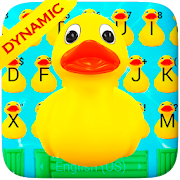 Funny Yellow Duck Pool Keyboard Theme