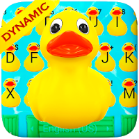 Тема для клавиатуры Funny Yellow Duck Pool