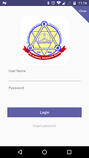 Android application KU Academy screenshort