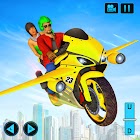 Real Flying Bike Taxi Simulator: Bike Driving Game 5.4