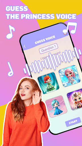 Android application Guess Voice Princess screenshort