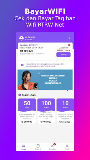 Android application BayarWIFI screenshort