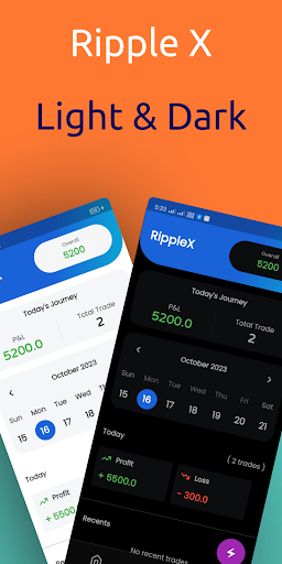 Android application Ripple X - Trading journal app screenshort