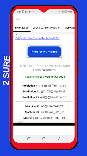 My Lotto 2Sure predictions Screen 2