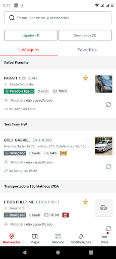 m-tracker Screen 2