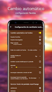 Screenshot 4 Fondo de pantalla pesta de sol android