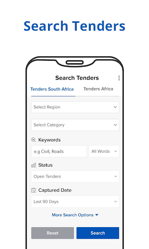 OnlineTenders Screen 2