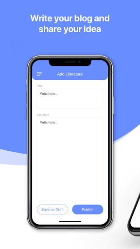 Android application Global Literature plus Forum screenshort