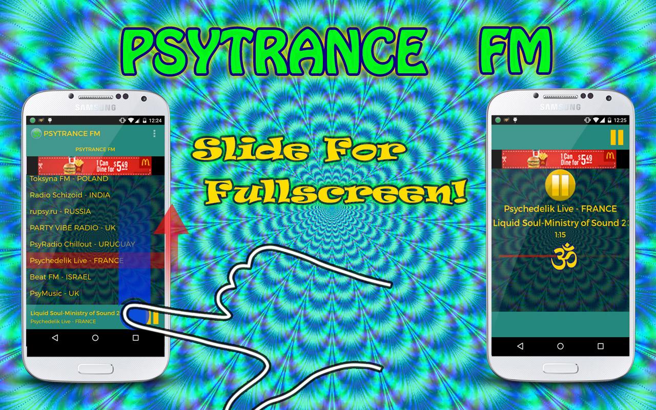 Android application Psytrance FM screenshort
