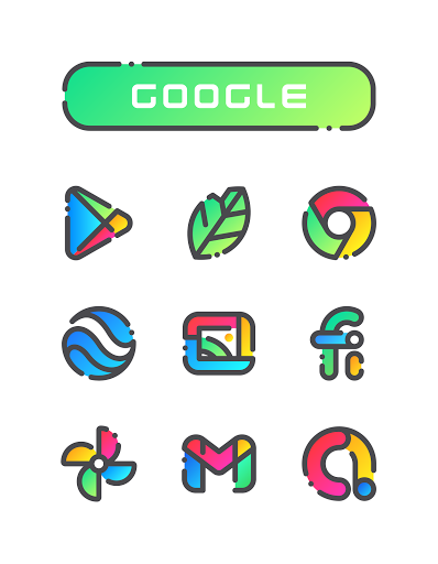 Android application GRADION Icon Pack screenshort