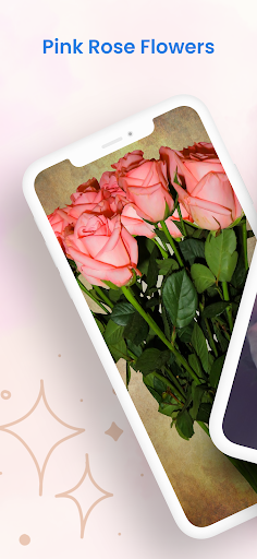 Android application Pink Rose Flower screenshort