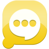 Easy SMS solid Yellow theme icon