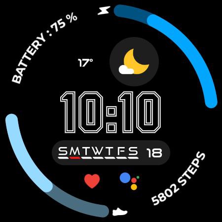 Night 55 - watch face screenshot 23