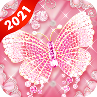 Pink Butterfly Live Wallpaper  Launcher Themes