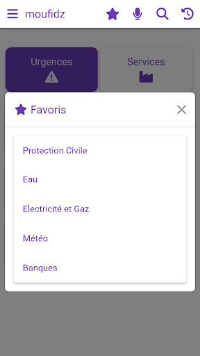 moufidz - contacts utiles Screen 3