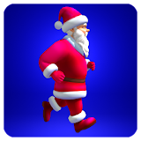 Santa Claus running icon