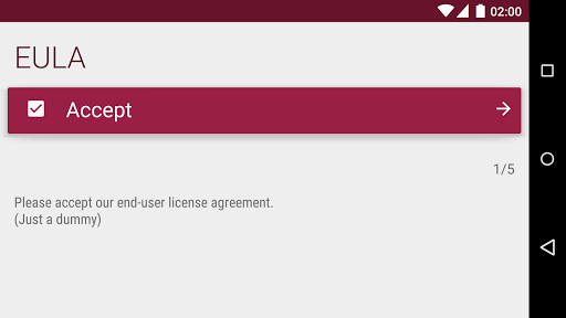 Demo material-singleinputform Screen 2