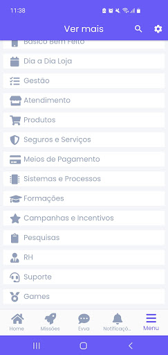 Android application Eva : Grupo Casas Bahia screenshort