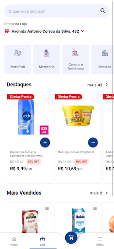 Android application Supermercado Pereira screenshort
