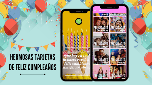 Android application Imágenes de feliz cumpleaños screenshort