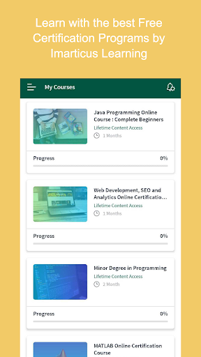 Android application Imarticus Learning 2.0 screenshort